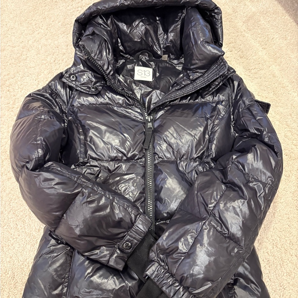 Girls S13 Black Puffer Jacket size 14